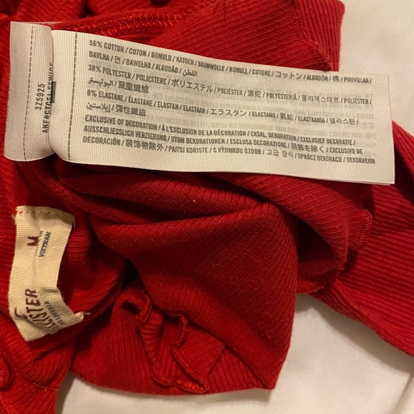 Hollister off the shoulder long sleeve top Sz M - Picture 4 of 4